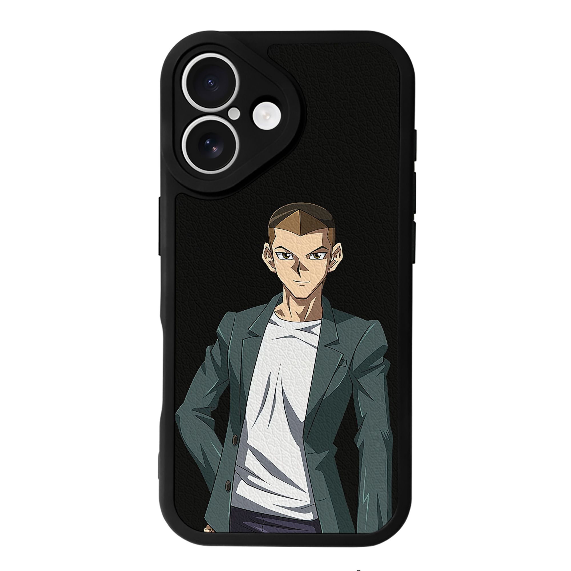 （画像用） 遊☆戯☆王 Yu-Gi-Oh! 【iPhone 16シリーズ対応】シリコンスマホケース（レザー調） 材質：シリコン